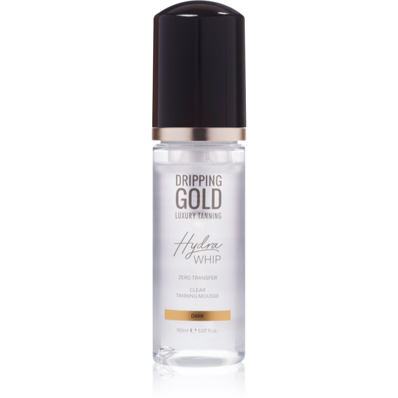 Dripping Gold Luxury Tanning Hydra Whip transparent self-tanning mousse for body and face shade Dark 150 ml