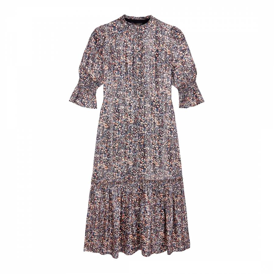 Multi Ari Ditsy Smocked Dress