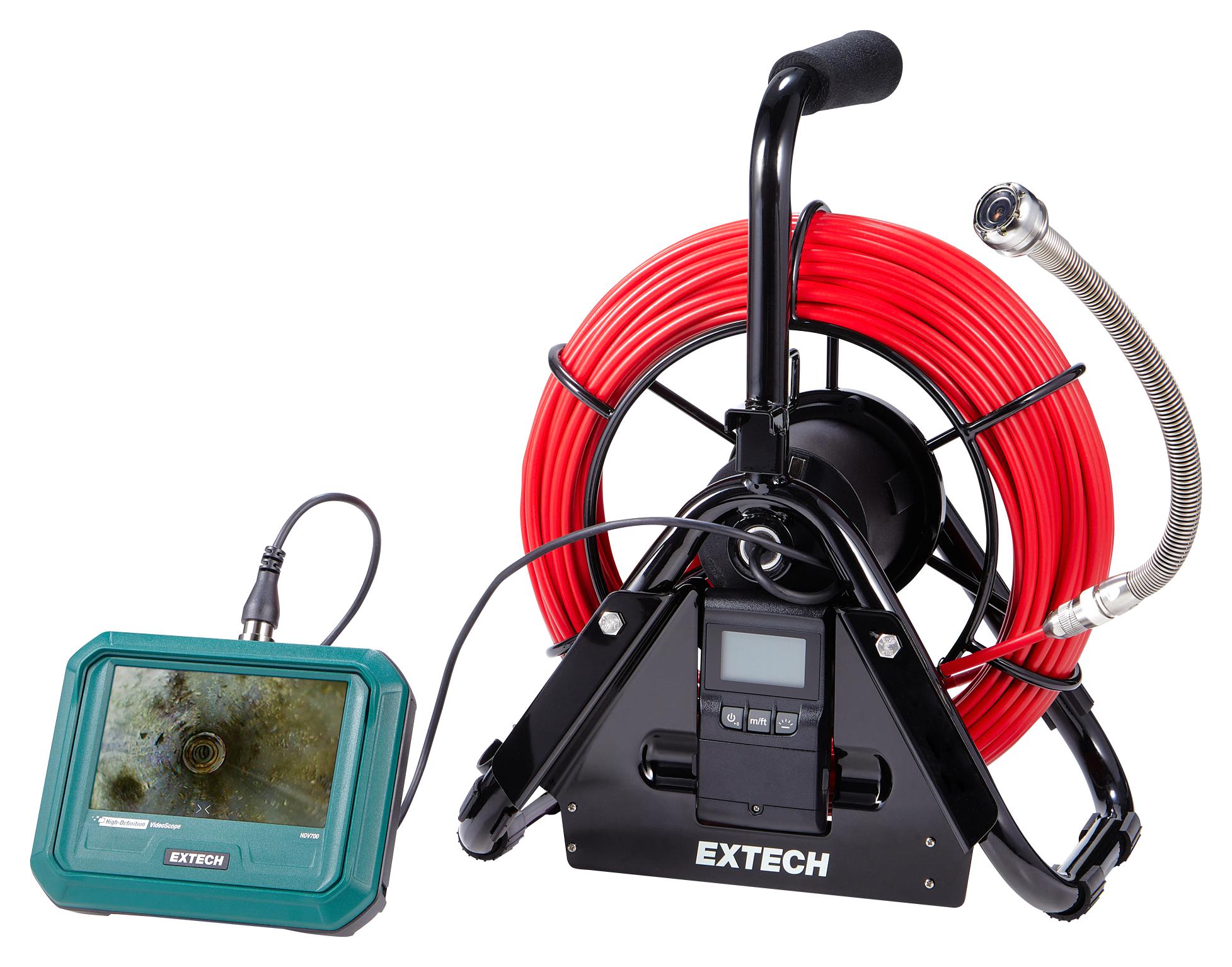Extech Instruments Hdv750 Videoscope Plumbing Kit, 28mm Camera