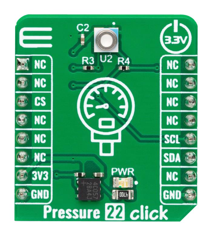 MikroElektronika Mikroe-5774 Pressure 22 Click Add-On Board, 3.3V