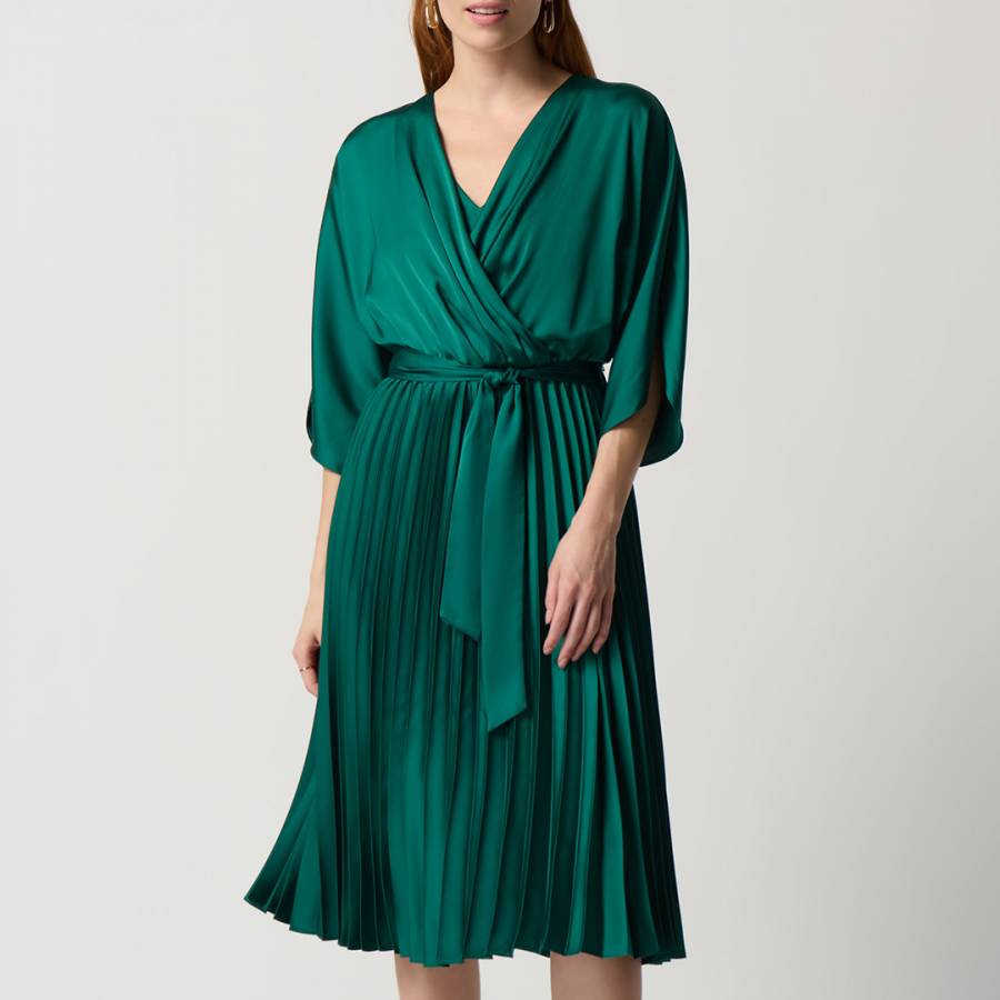 Green Sash Waist Dress