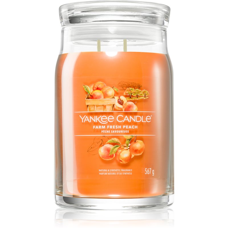 Yankee Candle Farm Fresh Peach scented candle Signature 368 g