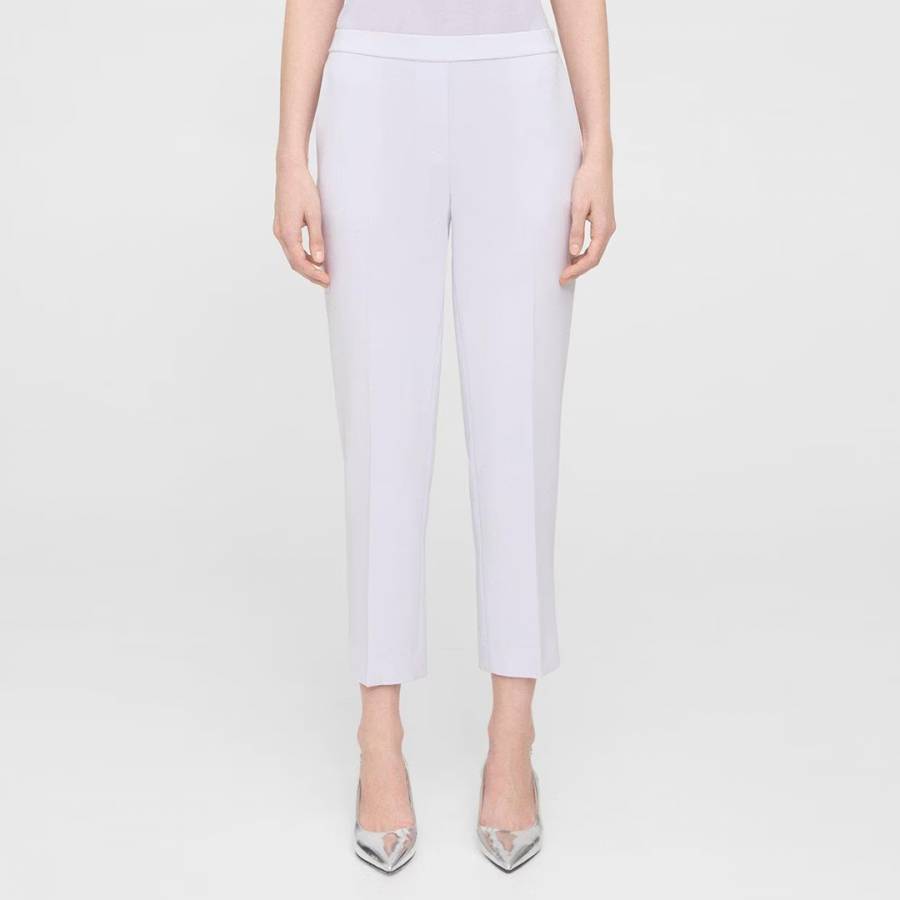 White Treeca Straight Trousers