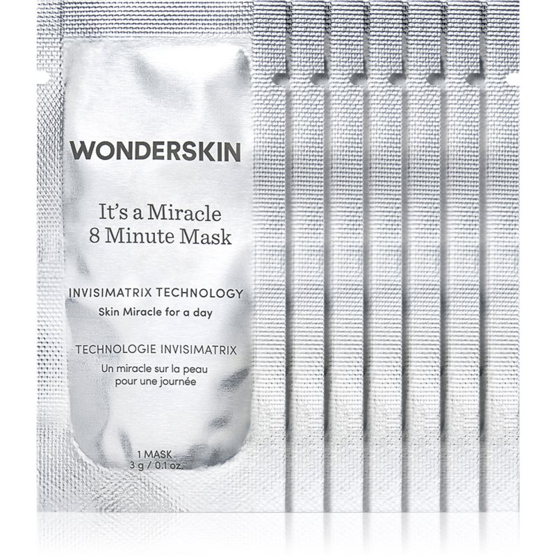 WONDERSKIN It's A Miracle 8 Minute smoothing mask for the face 8x3 g