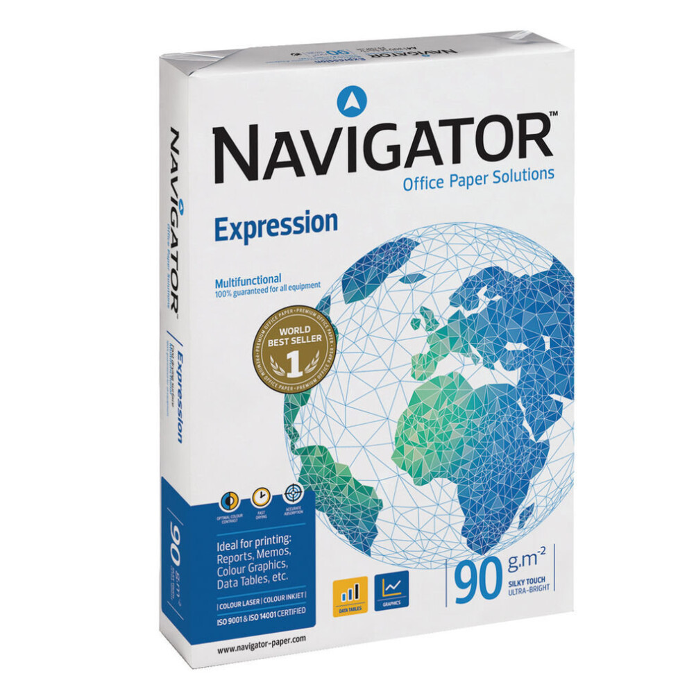 Navigator Expression A4 Paper 90gsm Pack of 2500 NAVA490 PPR40500