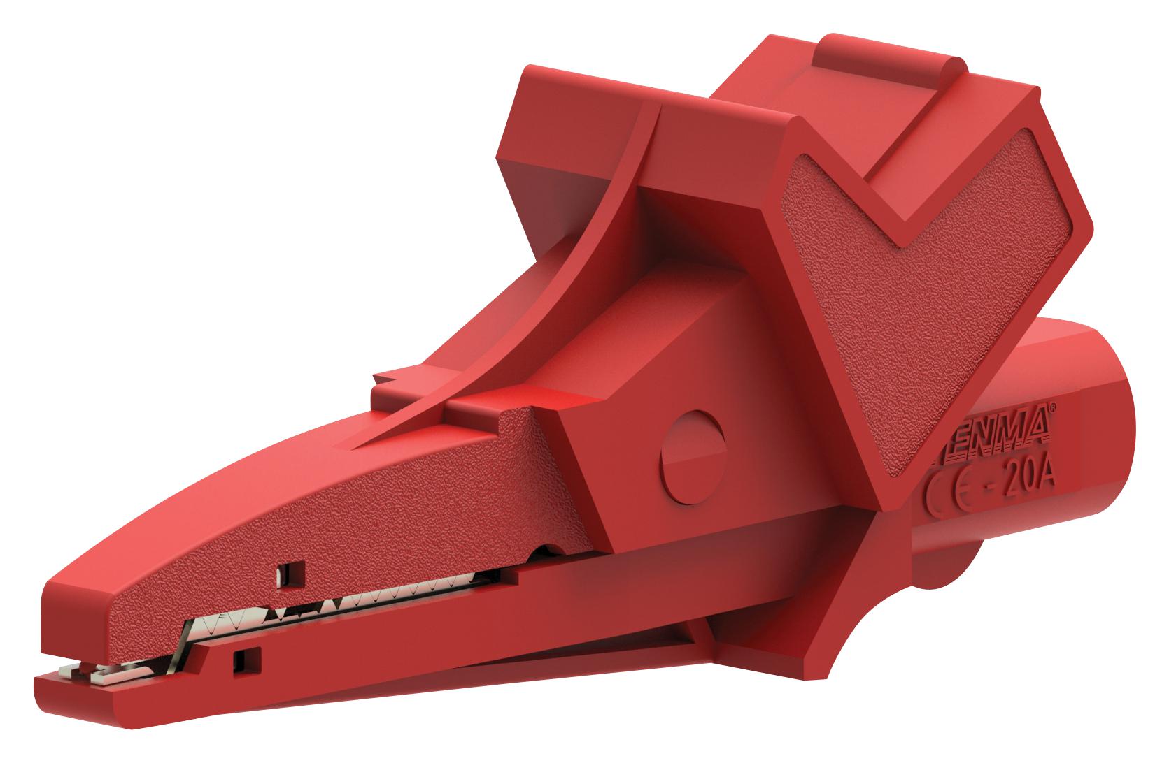 Tenma 76-0124 Alligator Clip, Full Insulated, Red
