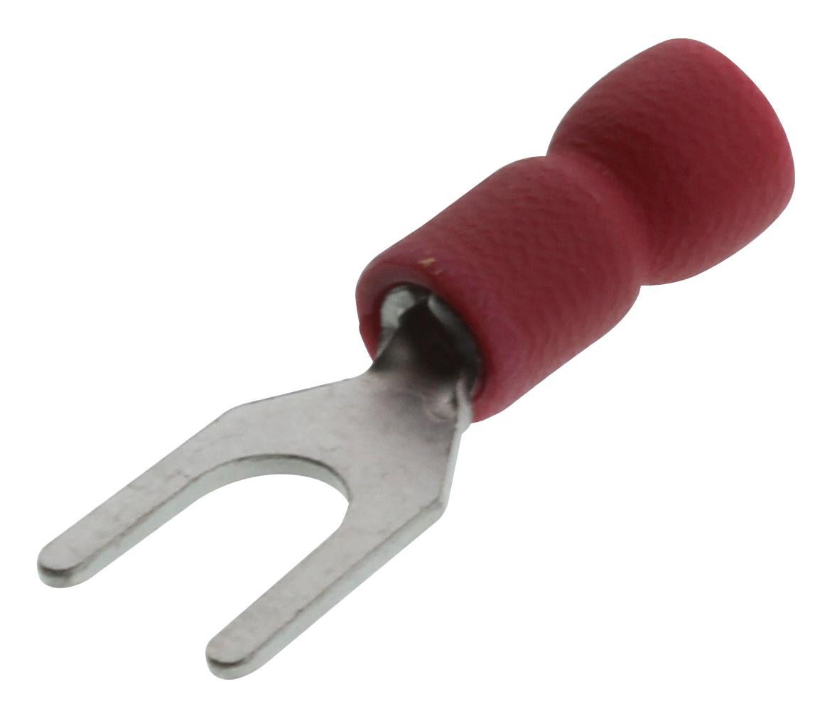Hoffman Products Fvl2216-S4Ar2 Terminal, Spade/fork, #8, Crimp, Red