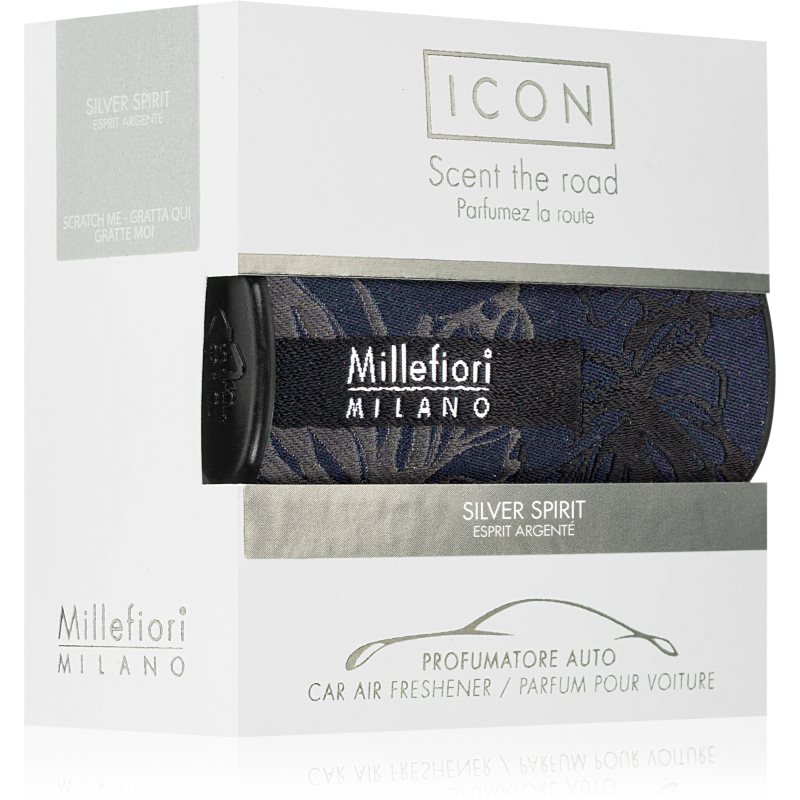 Millefiori Icon Silver Spirit car air freshener 1 pc