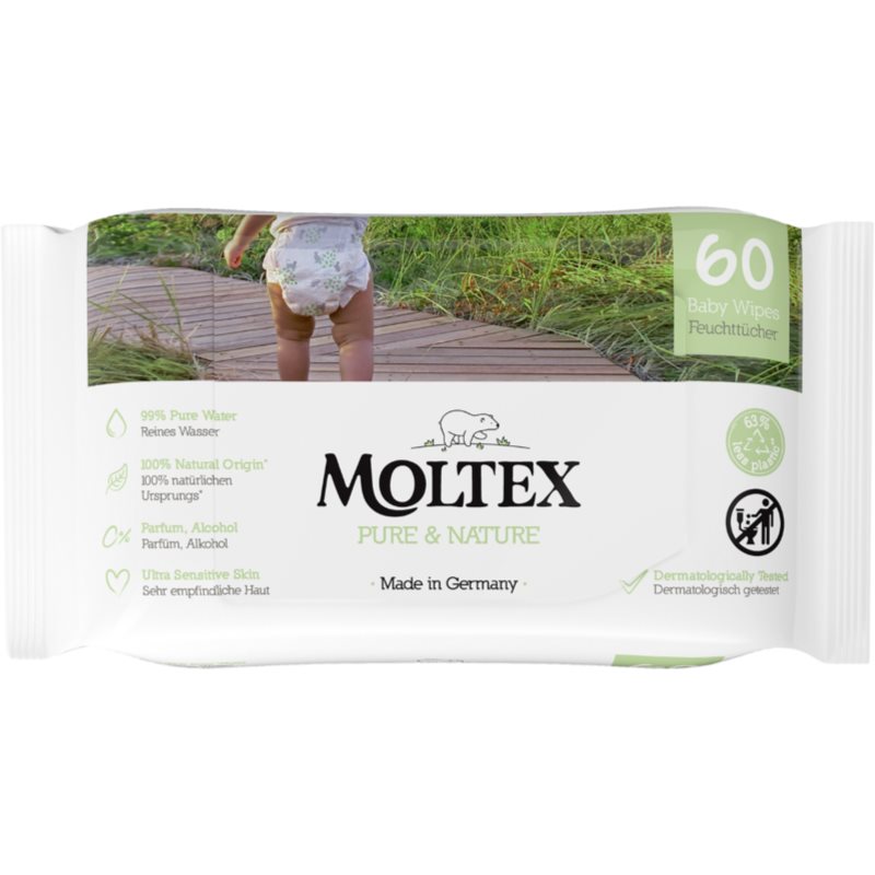 Moltex Pure & Nature Baby Wipes baby wipes 60 pc