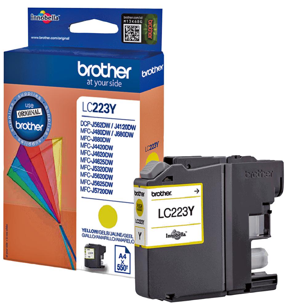 Brother Lc223Y Ink Cart, Lc223Y, Yellow, Brother