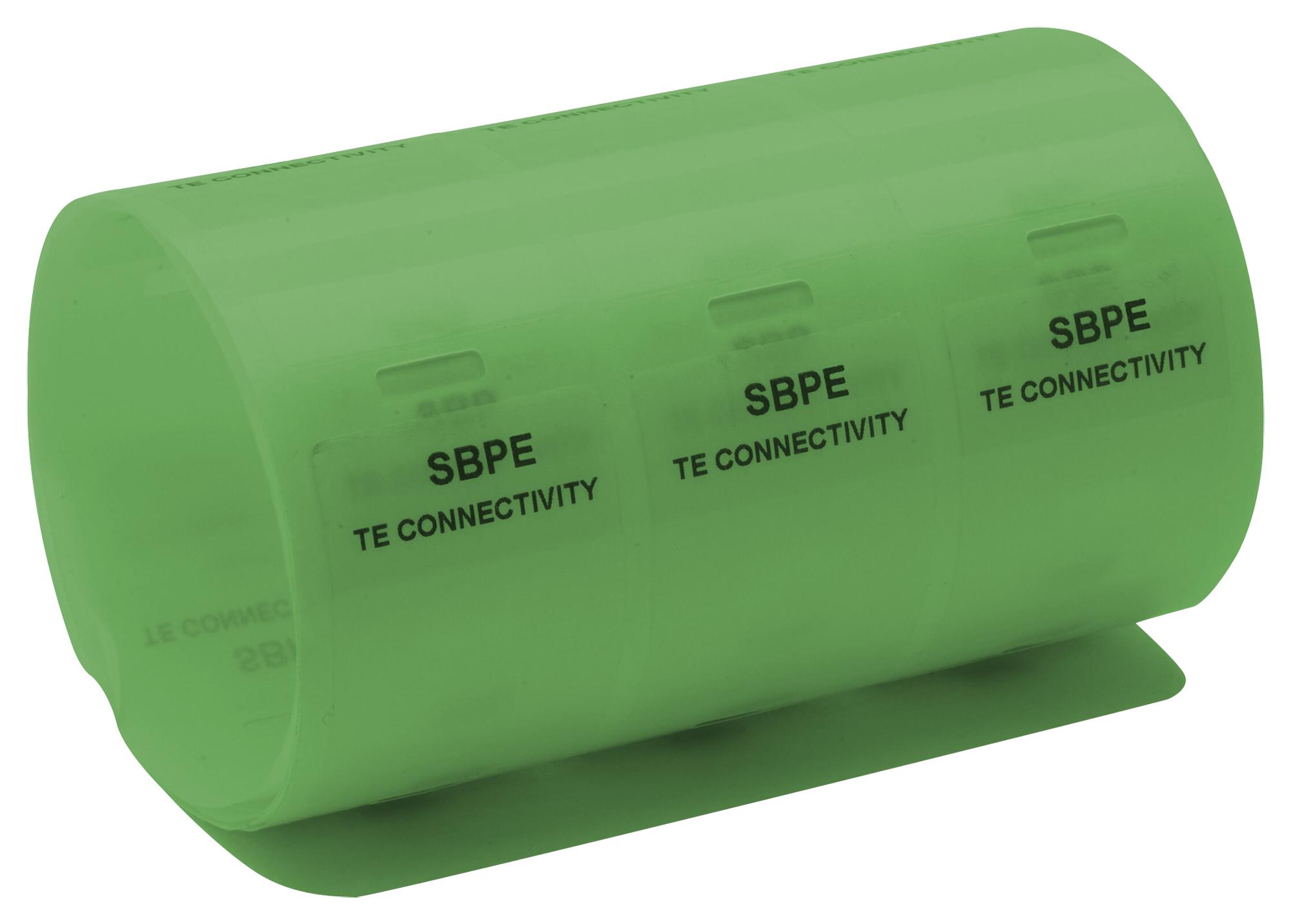 Entrelec TE Connectivity Sbpe07-1225-Gn-5 Label, Vinyl, Green, 25.4mm X 36.5mm