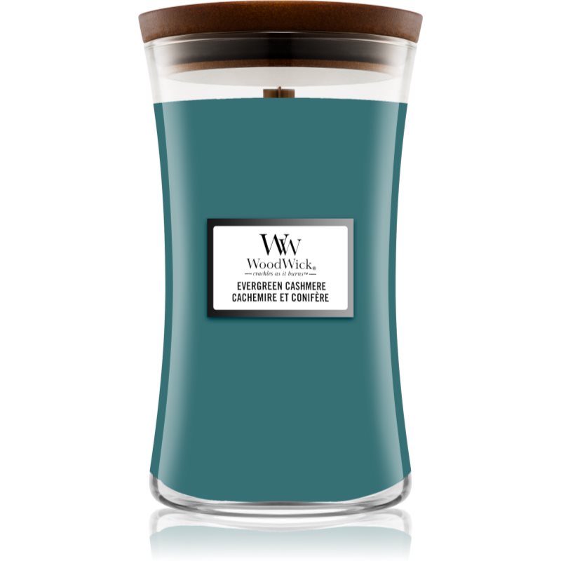 Woodwick Evergreen Cashmere scented candle 610 g