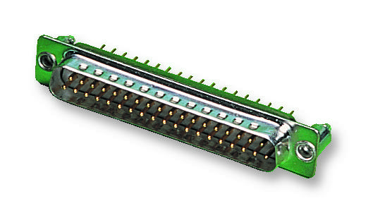 Cinch Connectivity Solutions Fdb-25Pbl2Ti2/1-Lf Plug, D, Filtered, Pcb, 25Way