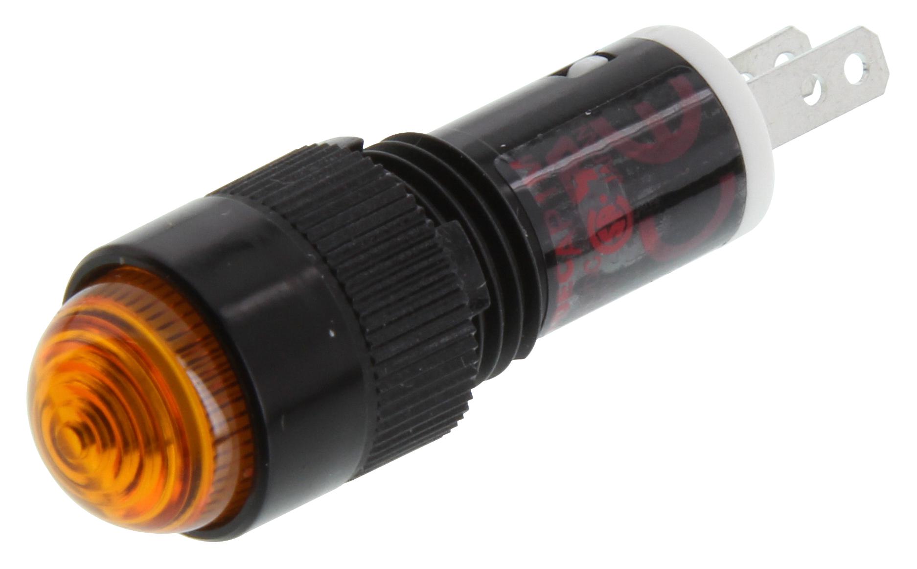 IDEC Ap1M222-A Led Pilot Indicator, Amber, 10mm, 24V