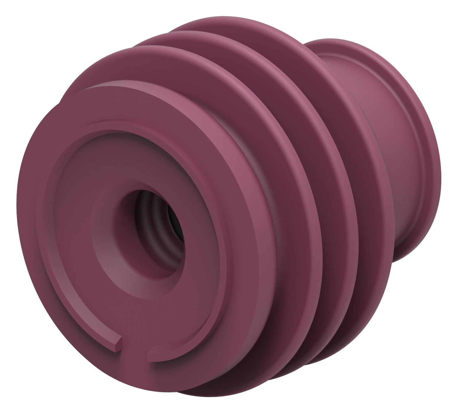 Amp Connectors / Te Connectivity 1355437-1 Single Wire Seal, Violet, Silicone