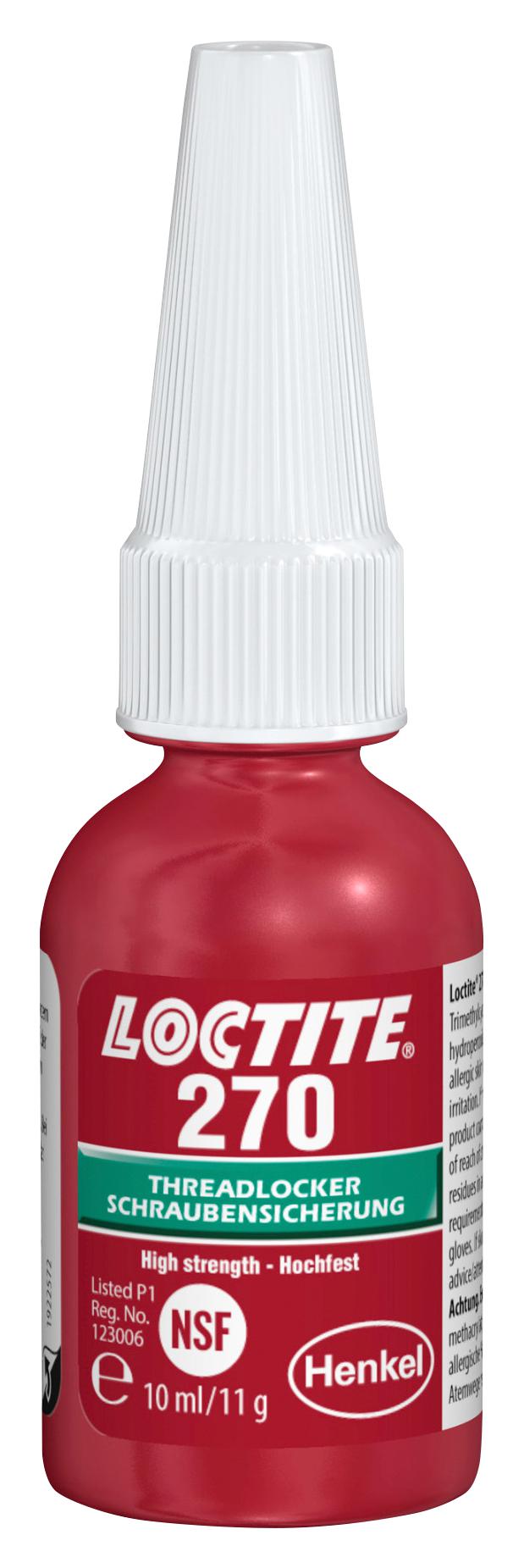 Loctite 270, 10Ml Threadlock, 10Ml, New Loctite 270