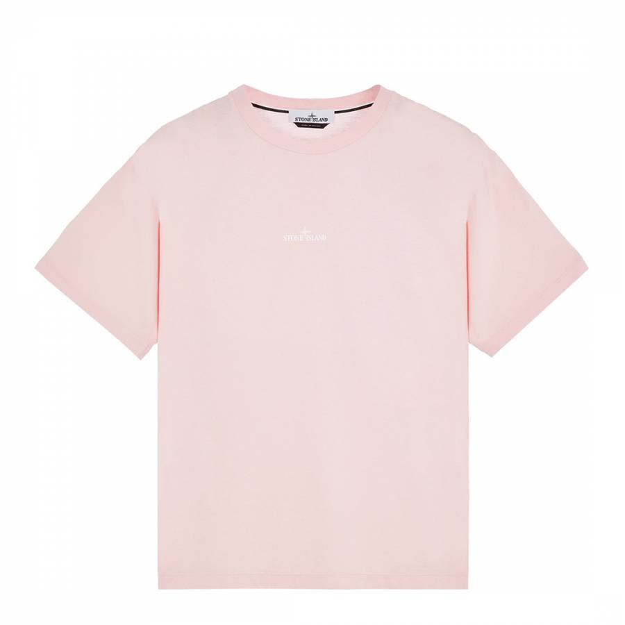 Pink âScratched Paint Oneâ Cotton T-Shirt