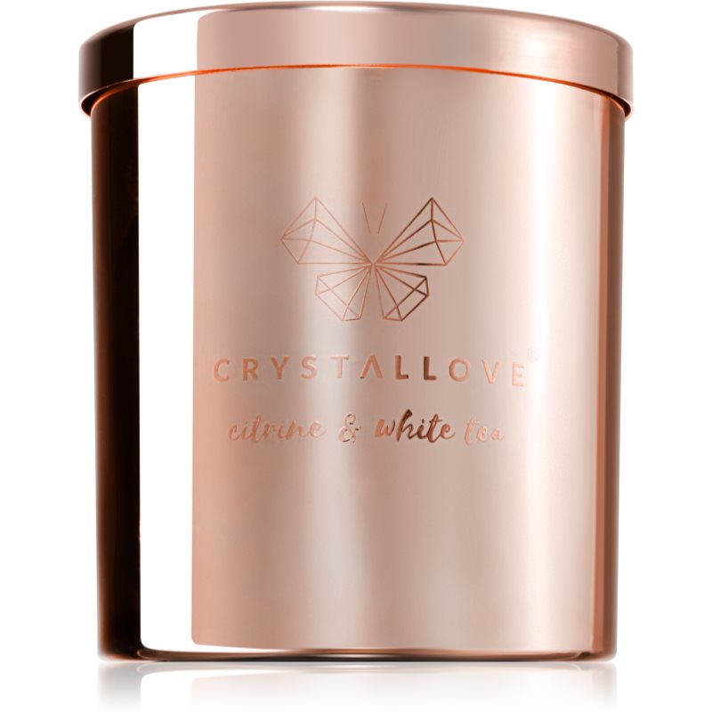 Crystallove Crystalized Scented Candle Citrine & White Tea scented candle 220 g