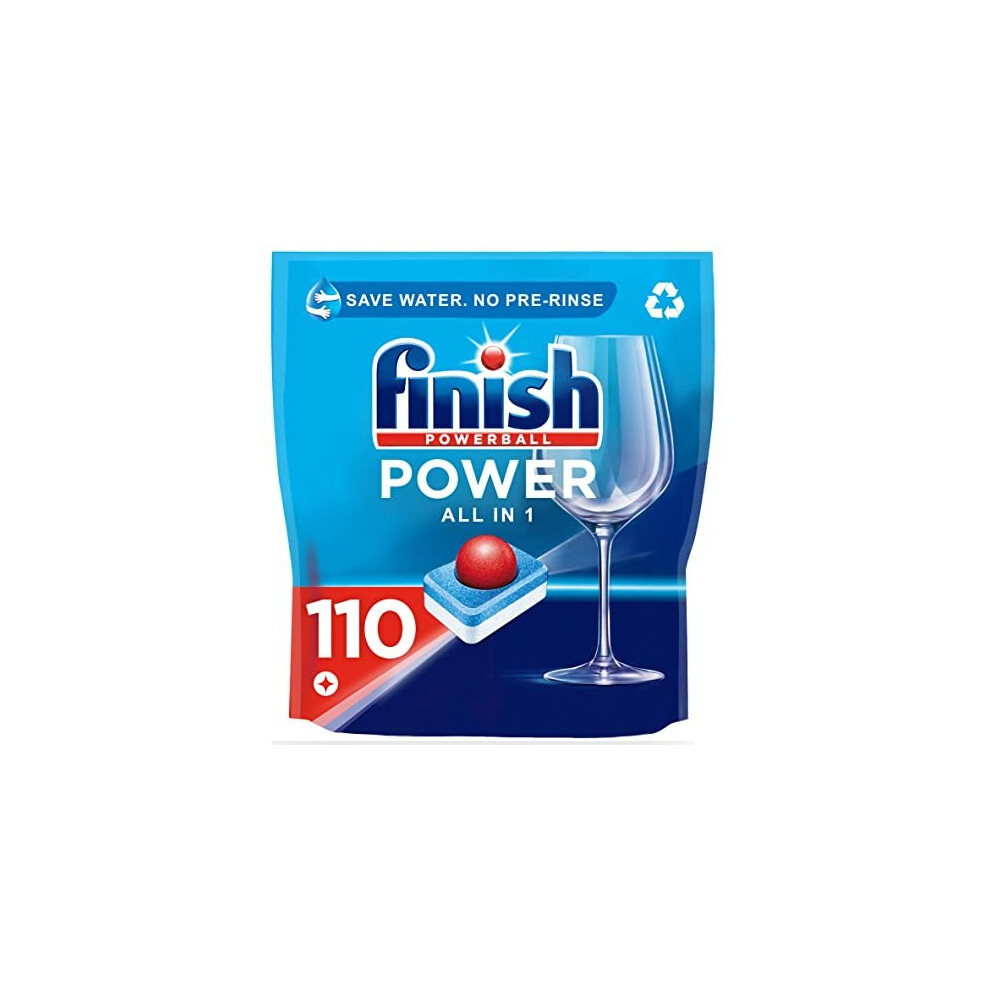 Finish All in One Dishwasher Tablets Bulk | Size: Total 110 Dishwasher Tabs|For Everyday Clean and Shine