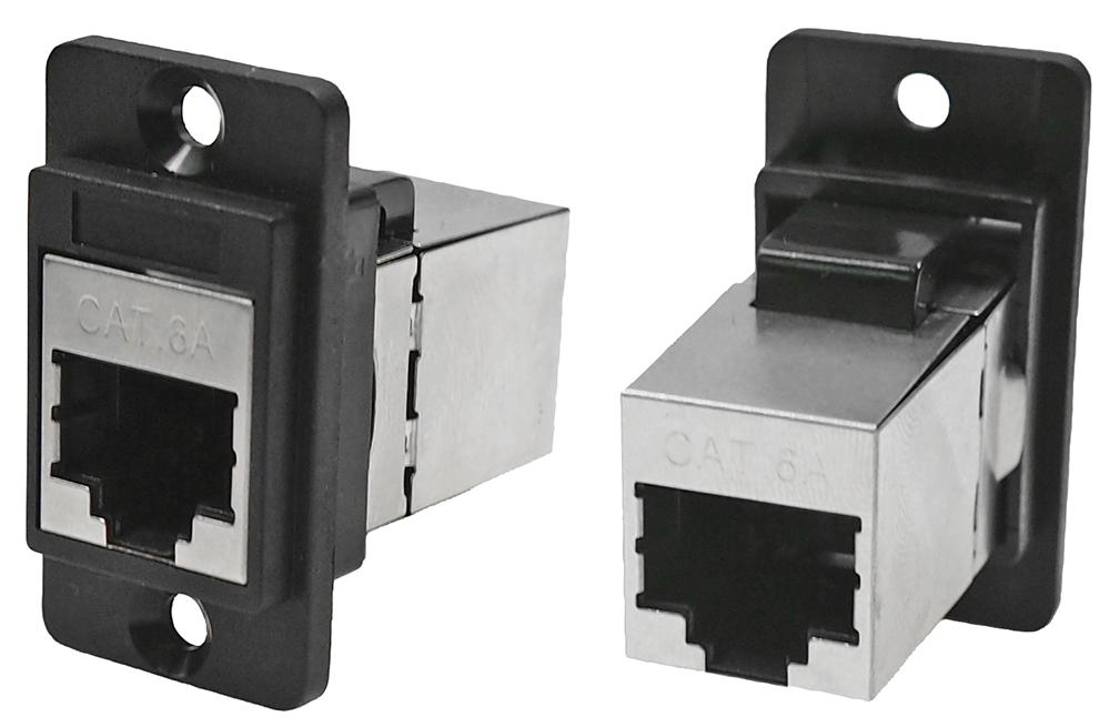 Cliff Electronic Components Cp30725S Adapter, Rj45 8P Jack-Jack, Cat6, Shld