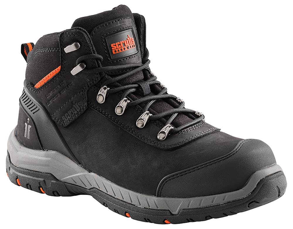 Scruffs T54987 Sabatan Safety Boots, Black, 7/41