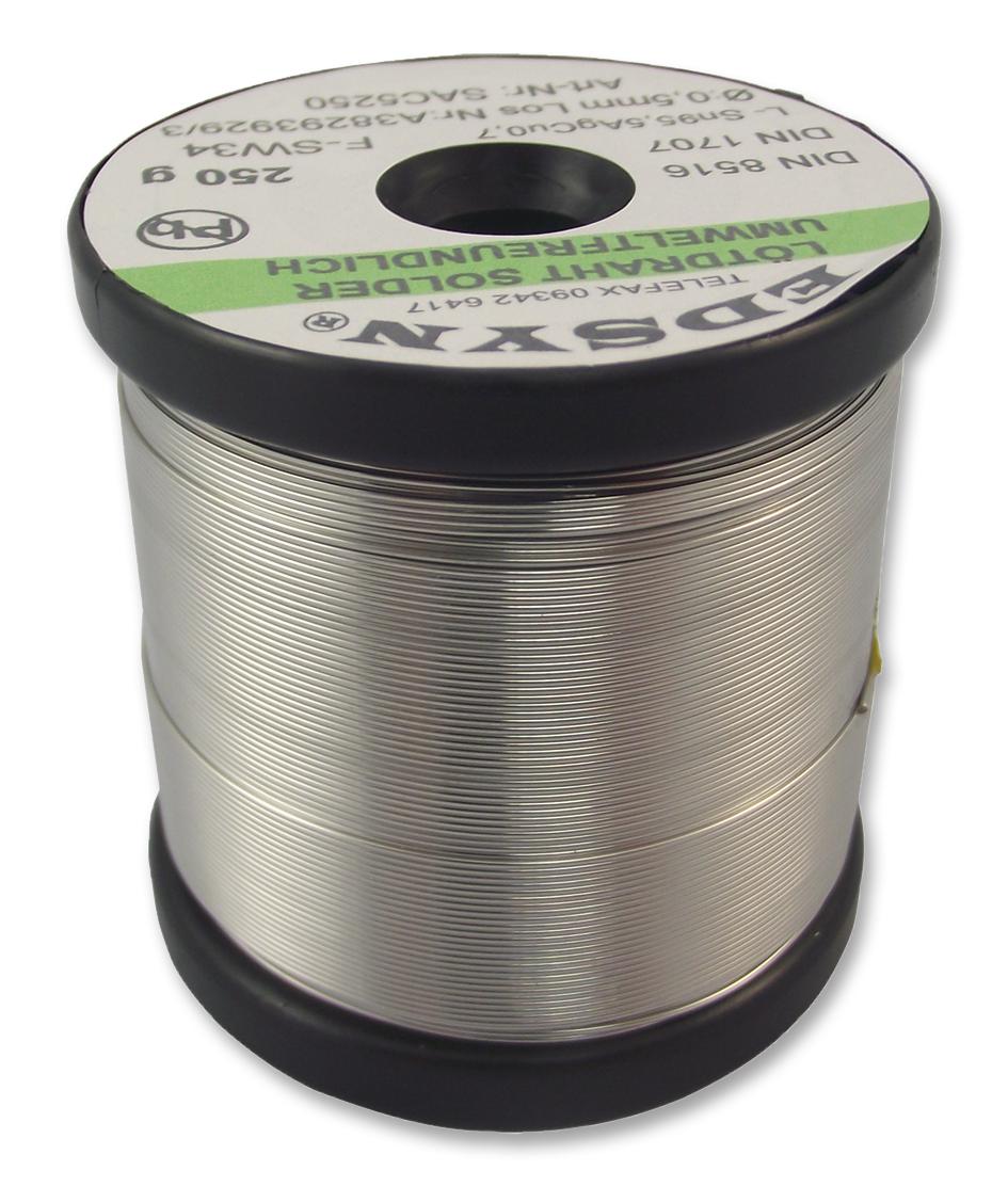 Edsyn Sac5250 Solder Wire, Lead Free, 0.5mm