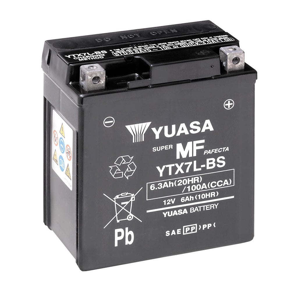 Yuasa YTX7L (WC) Maintenance free Motorcycle Battery Size