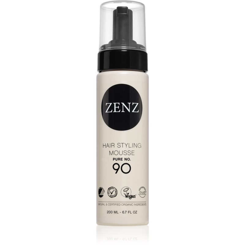 ZENZ Organic Pure No. 90 styling mousse for heat hairstyling 200 ml