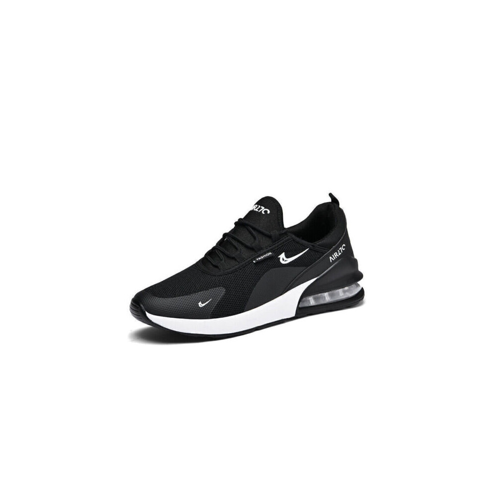(Black, UK 7.5/ EUR 42) Mens Womens Gym Trainers Casual Sports Athletic Running Shoes Sneakers UK3-11~