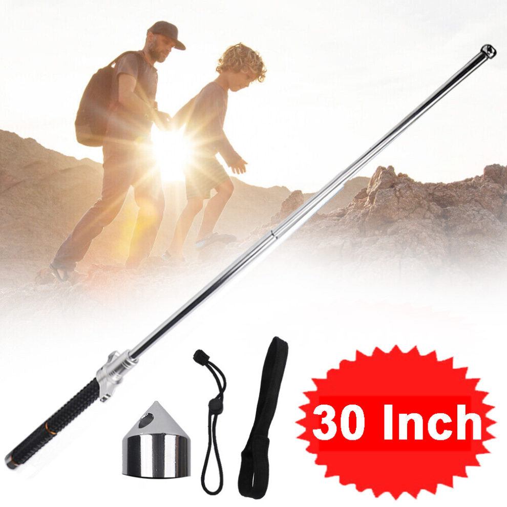 30 Inches Enhanced Self Defence Telescopic Walking Stick Trekking Poles Hiking