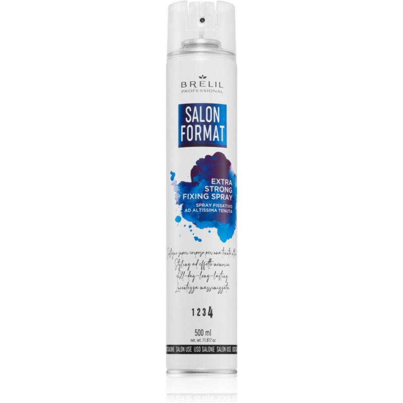 Brelil Numéro Salon Format Strong Fixing Spray hairspray with extra strong hold 500 ml