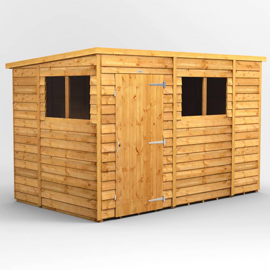 SAVE £125 - 10x6 Power Overlap Pent Shed