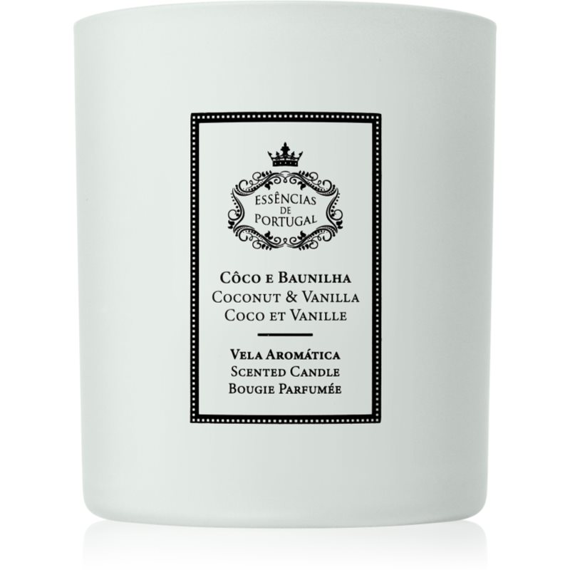 Essencias de Portugal + Saudade Natura Coconut & Vanilla scented candle 180 g