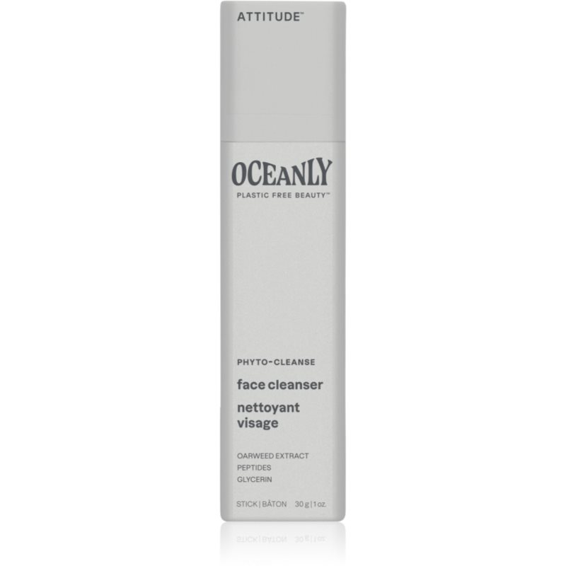 Attitude Oceanly Face Cleanser solid gel cleanser with peptides 30 g