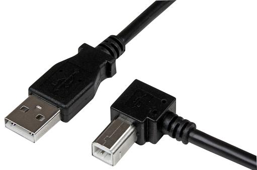 Startech Usbab3Mr Lead, Usb2.0-Right Angle Usb B Male 3M