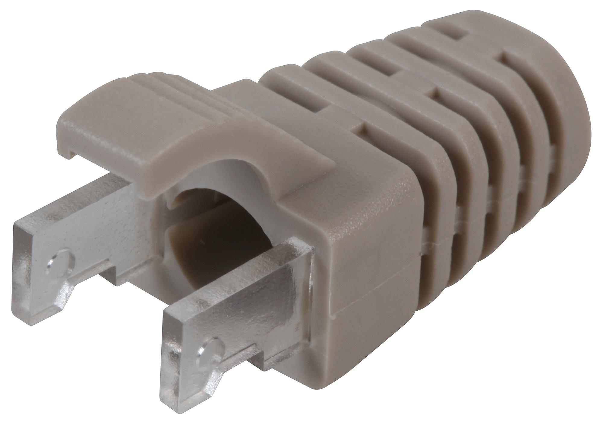 Speedy Rj45 Ps6Gy#100 Strain Relief Boot, Pvc, Rj45 Connector