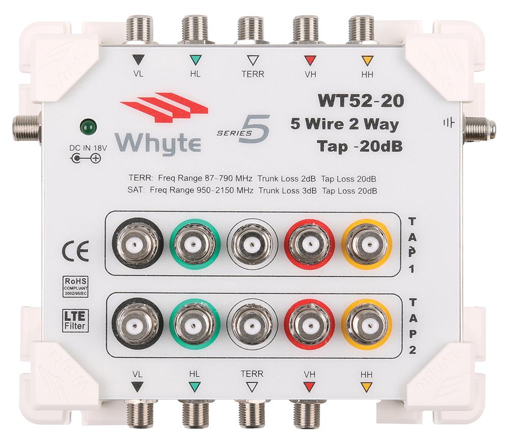 Whyte 10012 Wt52-20 Series 5 Wire 2 Way 20Db Tap