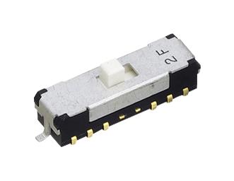 NIDEC Components Cms-2402C Slide Switch, Dp4T, 0.1A, 12Vdc, Smd