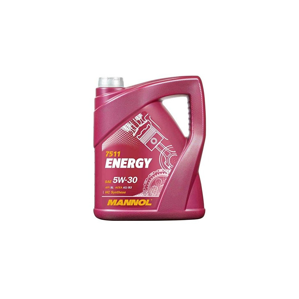 RS Mannol Energy 5W30 A3/B3 Fully Synthetic Engine Oil, WSS-M2C913-B, 5 Litres