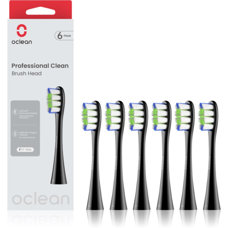 Oclean Professional Clean spare heads black 6 pc