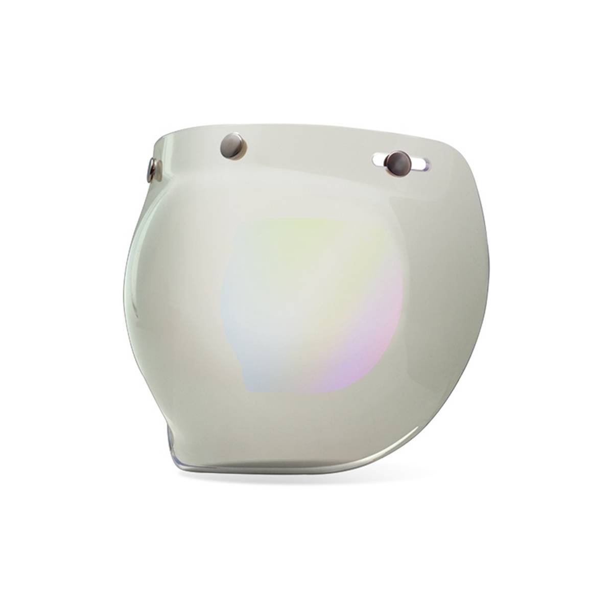Bell Custom 500 3-Snap Bubble Shield Iridium Silver Size