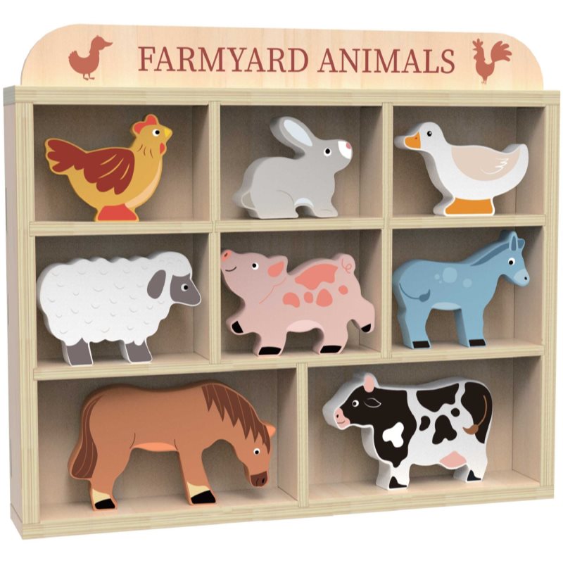 Dvěděti Farmyard Animals toy set 3y+ 8 pc