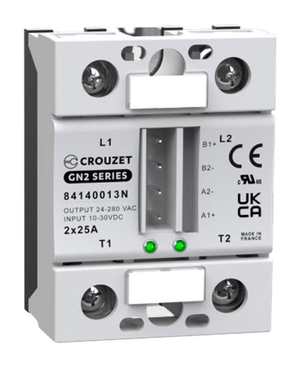 Crouzet 84140613N. Solid State Relay, 50A, 48-660Vac, Panel
