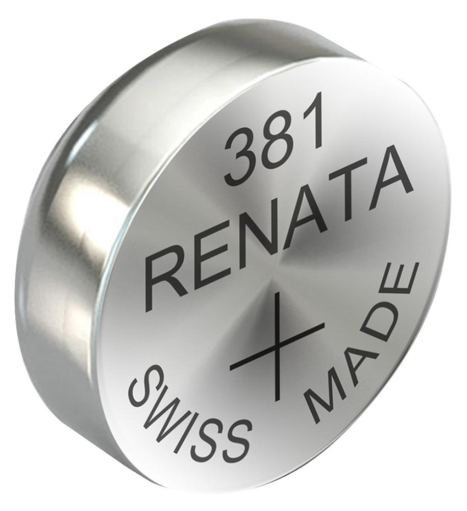 Renata Pbo7388 Battery, Silver Oxide, V381, 50Mah