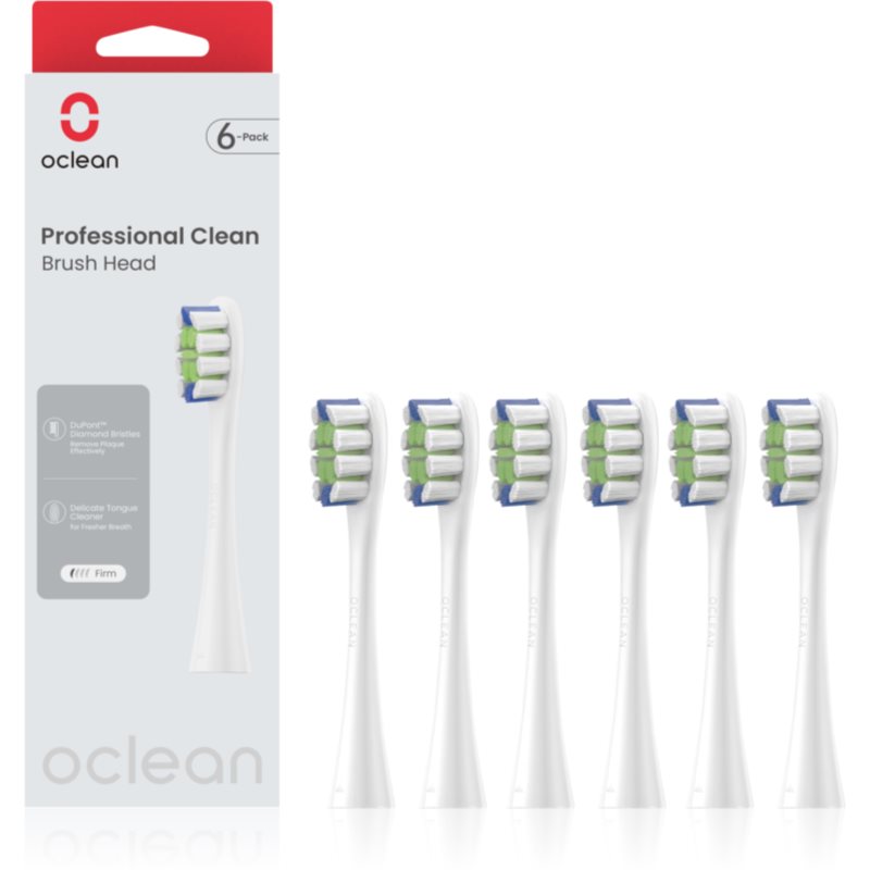 Oclean Professional Clean spare heads white 6 pc