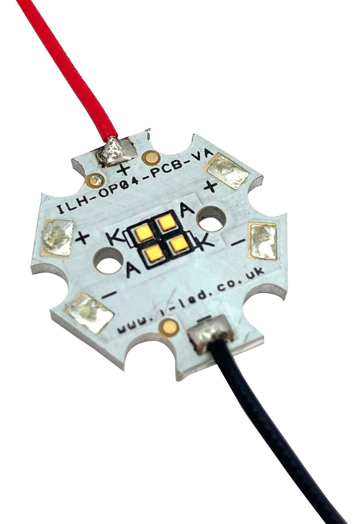 Intelligent Led Solutions Ilh-Op04-Pcre-Sc221-Wir200. Led Module, Red, 174Lm, 630Nm, Star