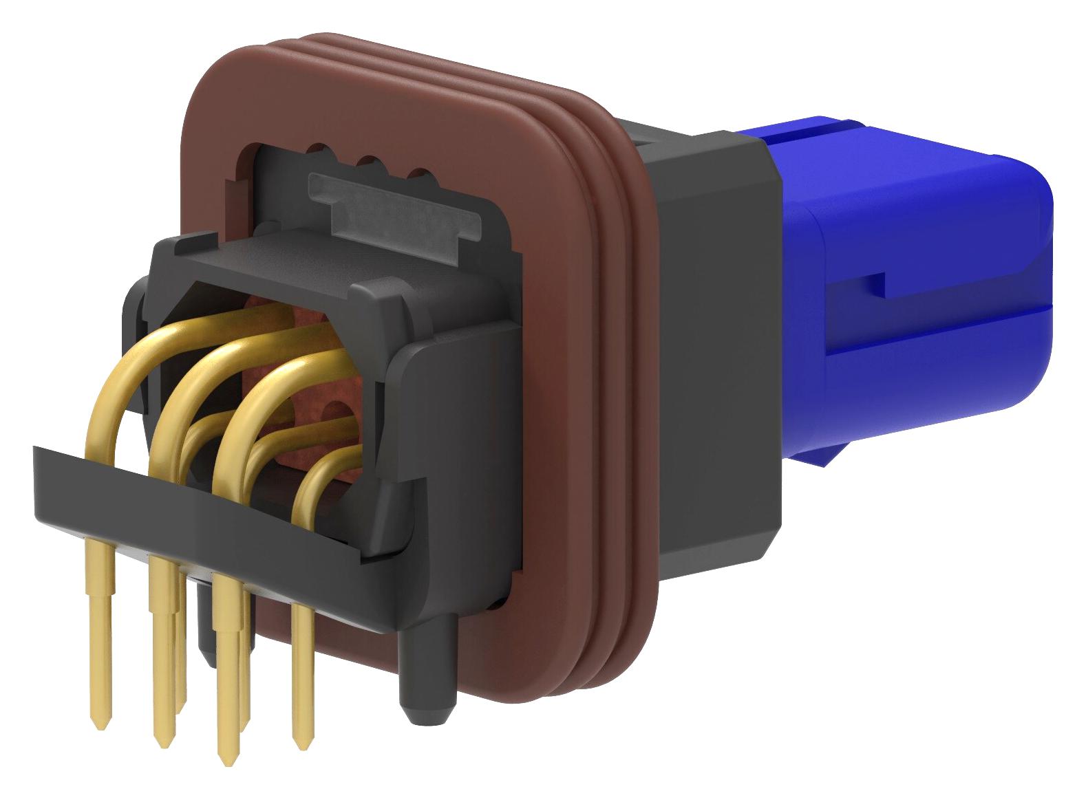 Deutsch Connectors / Te Connectivity Yd369-B66-Ns4-119P Automotive Conn, R/a Rcpt, 6Pos, 5A, Pcb