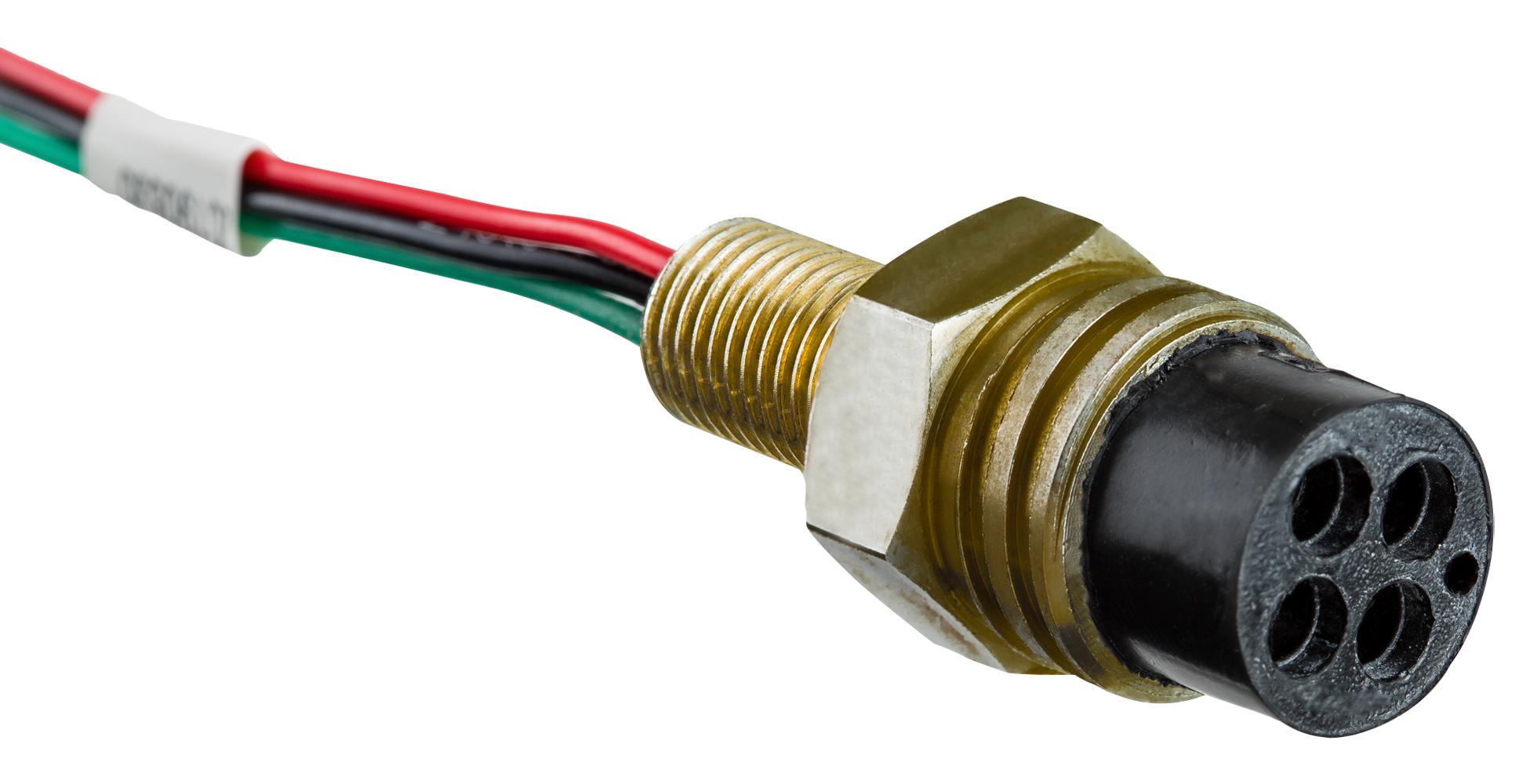 Amphenol LTW Dt-Hcn-G4Bmm-Rla60 Cable Assy, 4P Cir Plug-Free End, 23.6