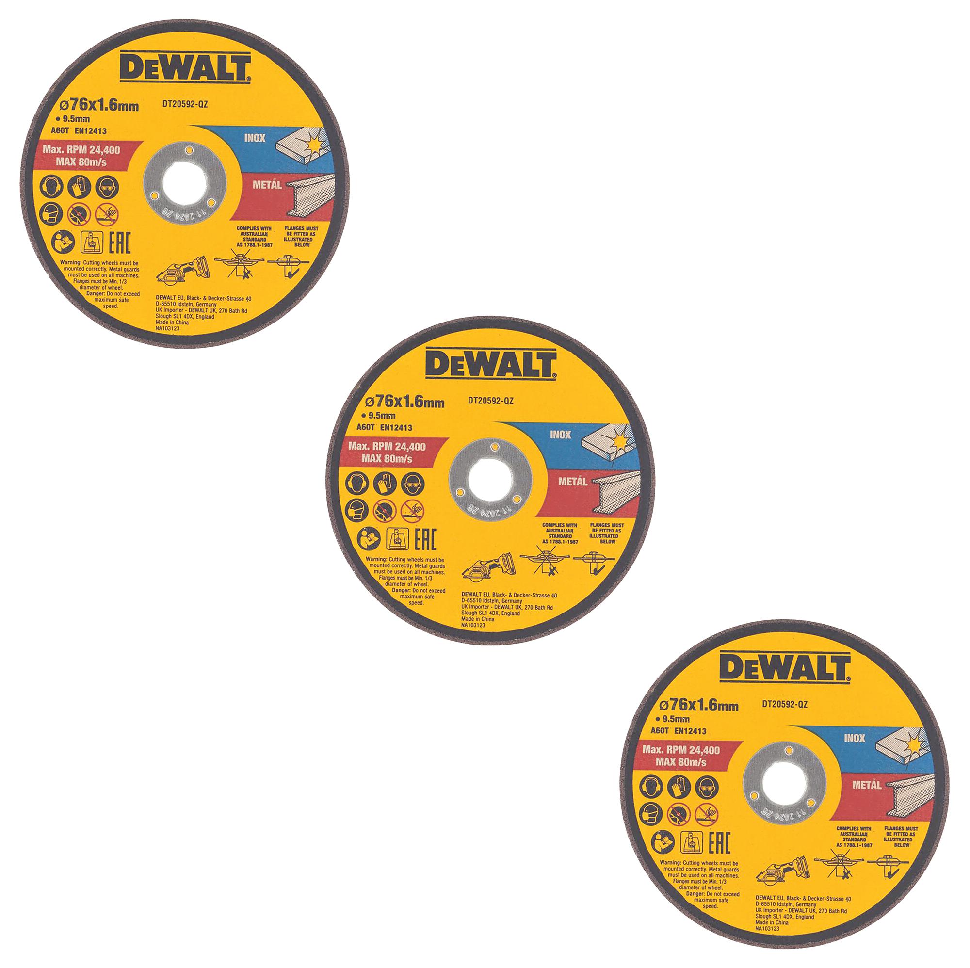 Dewalt Dt20592-Qz Grinding Disc, 80Mps, 9.5mm Bore