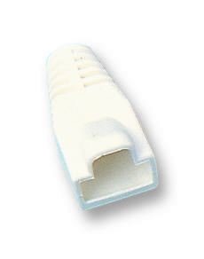 MH Connectors Rj45Srb-White Boot, Rj45, White, Pk8